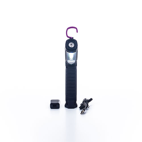 007935030020 - Lampa Warsztatowa Obrotowa 3W CoB LED + Przednie Oświetlenie UV